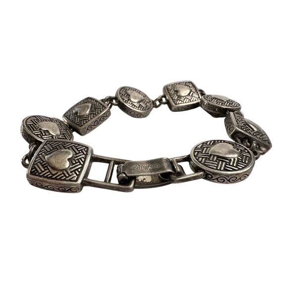 Brighton Heiress Crystal Link Bracelet, Hearts on Back Side instead of Crystals - Picture 7 of 16